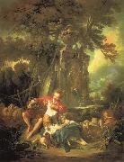 Francois Boucher An autumn Pastoral oil painting